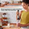 imageBLACKDECKER Kitchen Wand Cordless Immersion Blender Hand Blender with Charging Dock Grey BCKM1011K01Grey