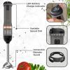 imageBLACKDECKER Kitchen Wand Cordless Immersion Blender Hand Blender with Charging Dock Grey BCKM1011K01Grey