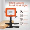 imageBLACKDECKER LED Clamp Work Light 1000 Lumens Indoor ampamp Outdoor IP65 Waterproof Clamp Utility Shop Light with Plug Clip on Shop Lamp Adjustable Arm 360 Rotating Clamp Tripod Compatible 4 Ft Cord