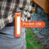 imageBLACKDECKER LED Work Light 300 Lumens AA BatteryPowered Utility Light 3 Brightness Levels ampamp SOS Mode 2 Magnet Mounts Pocket Clip Compact Lightweight ampamp Portable Weather Resistant 10 Hour PowerOne Pack