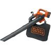 imageBLACKDECKER Leaf Blower Cordless Leaf Vacuum and Mulcher Combo Kit Battery and Charger Included 40V 120 mph Air Speed 6Speed Dial Builtin Scraper with Collection Bag LSWV36