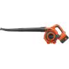 imageBLACKDECKER Leaf Blower Cordless Leaf Vacuum and Mulcher Combo Kit Battery and Charger Included 40V 120 mph Air Speed 6Speed Dial Builtin Scraper with Collection Bag LSWV36