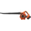 imageBLACKDECKER Leaf Blower Cordless Leaf Vacuum and Mulcher Combo Kit Battery and Charger Included 40V 120 mph Air Speed 6Speed Dial Builtin Scraper with Collection Bag LSWV36