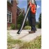 imageBLACKDECKER Leaf Blower Cordless with Battery and Charger POWERCOMMAND 40V MAX 90 CFM Variable Speed Up to 120 MPH Battery Leaf Blower Hard Surface and Yard Sweeper LSW36Sweeper Kit