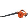 imageBLACKDECKER Leaf Blower Cordless with Battery and Charger POWERCOMMAND 40V MAX 90 CFM Variable Speed Up to 120 MPH Battery Leaf Blower Hard Surface and Yard Sweeper LSW36Sweeper Kit