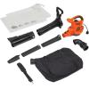 imageBLACKDECKER Leaf Blower Leaf Vacuum and Leaf Mulcher 3in1 Electric Blowers for Lawn Care 12 Amp 250 MPH 400 CFM BV6000