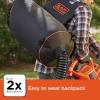 imageBLACKDECKER Leaf Blower Leaf Vacuum and Mulcher 3 in 1 Backpack Blowers for Lawn Care250 mph Airflow 400 cfm Delivery Power Reusable Bag Included Corded BEBL7000
