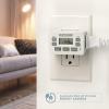 imageBLACKDECKER Light Timers Programmable Indoor 2 Pack with Polarized Outlet  Compact Digital Timer Outlet with Daylight Savings Mode 7Day Weekly Settings  Plug Timer for Appliances Lamps