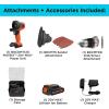 imageBLACKDECKER MATRIX 20V MAX Drill Kit Includes Jig Saw Attachment Storage Case Battery and Charger BDCDMT1202KTJC1Drill  Sander Combo Kit