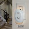 imageBLACKDECKER Night Light Plug in with 2 USB Charging Ports Photocell Sensor 10 Lumen 2 Pack