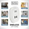 imageBLACKDECKER Night Light Plug in with 2 USB Charging Ports Photocell Sensor 10 Lumen 2 Pack