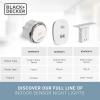 imageBLACKDECKER Night Light Plug in with 2 USB Charging Ports Photocell Sensor 10 Lumen 2 Pack