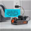 imageBLACKDECKER POWERSERIES 20V MAX Cordless Vacuum Cleaner Stick Vacuum Rechargeable with LED Floor Lights AntiTangle Lightweight Removable Battery BHFEA18D1GrayOrange Vac