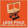 imageBLACKDECKER Portable Workbench Workmate Folding Workbench 550 lb Capacity with Clamps for Woodworking WM425A550 lb capacity