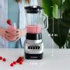 imageBLACKDECKER PowerCrush MultiFunction Blender with 6Cup Glass Jar 4 Speed Settings SilverCountertop Blenders