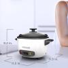 imageBLACKDECKER Rice Cooker 28 Cups Cooked 14 Cups Uncooked with Steaming Basket Removable NonStick Bowl White16cup
