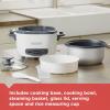 imageBLACKDECKER Rice Cooker 28 Cups Cooked 14 Cups Uncooked with Steaming Basket Removable NonStick Bowl White28cup