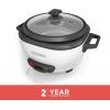 imageBLACKDECKER Rice Cooker 28 Cups Cooked 14 Cups Uncooked with Steaming Basket Removable NonStick Bowl White6cup