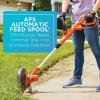 imageBLACKDECKER String Trimmer Weed Wacker with Auto Feed Weed Eater 65Amp 14Inch BESTA510String Trimmer