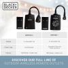 imageBLACKDECKER Wireless Outdoor Timer Outlet with Remote 2 Grounded Outlets Photocell Sensor