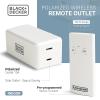 imageBLACKDECKER Wireless RemoteControl Outlet 1 Polarized Outlet 1 Remote  Premium Light Switches