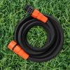 imageBlack  Decker 25 ft x 58 in Expanding Garden Hose  Lightweight KinkResistant Quick Repair Couplings BXMHBB22182