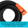 imageBlack  Decker 25 ft x 58 in Expanding Garden Hose  Lightweight KinkResistant Quick Repair Couplings BXMHBB22182