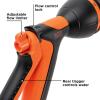 imageBlack  Decker 8Pattern Rear Trigger Garden Hose Nozzle  Lightweight Versatile Sprayer with EasyDial Control BXWNBB57390
