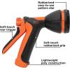 imageBlack  Decker 8Pattern Rear Trigger Garden Hose Nozzle  Lightweight Versatile Sprayer with EasyDial Control BXWNBB57390