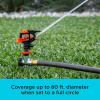 imageBlack  Decker Impulse Sprinkler  Up to 5027 Sq Ft Coverage Adjustable Spray Secure Spike Base BXWNBB57395