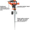 imageBlack  Decker Impulse Sprinkler  Up to 5027 Sq Ft Coverage Adjustable Spray Secure Spike Base BXWNBB57395