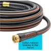 imageBlack  Decker Medium Duty Garden Hose  58 in x 50 ft 4Ply Construction 300 PSI Solid Brass Couplings BXMHBB22178