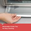 imageBlackDecker Countertop Convection Toaster Oven 8 Onetouch Cooking Functions Stainless SteelDual Rack Positions
