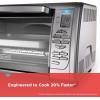 imageBlackDecker Countertop Convection Toaster Oven 8 Onetouch Cooking Functions Stainless SteelDual Rack Positions