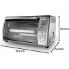 imageBlackDecker Countertop Convection Toaster Oven 8 Onetouch Cooking Functions Stainless SteelDual Rack Positions