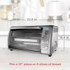 imageBlackDecker Countertop Convection Toaster Oven 8 Onetouch Cooking Functions Stainless SteelDual Rack Positions