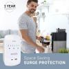 imageBlackDecker Surge Protector Wall Mount  3 Grounded Outlets 2 USB Ports USBA ampamp USBC Indicator Light Auto Shutdown 3Prong Plug