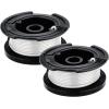 imageBlackDecker Trimmer Line Replacement Spool Autofeed 30 ft 0065Inch 2Pack AF10022 pack