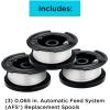 imageBlackDecker Trimmer Line Replacement Spool Autofeed 30 ft 0065Inch 2Pack AF10023 pack