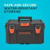 imagebeyond by BLACKDECKER BLACKDECKER BDST60500APB Stackable Storage System  3 Piece Set Small Deep Toolbox and Rolling ToteStorage System