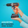 imagebeyond by BLACKDECKER Drill Bit Set  Screwdriver Bit Set 46Piece BDA46SDDDAEVScrewdriver