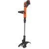 imageBLACKDECKER 20V MAX Cordless String Trimmer and Edger 12 Inch Weed Eater 2Speed Control Weed Wacker 2 Batteries Charger and Spool Included LSTE52520V String Trimmer Kit