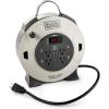 imageBLACKDECKER 25 Ft Retractable Extension Cord Reel with 4 Outlets 2 USB Ports MultiPlug Extension OnOff Switch ampamp HeavyDuty 16AWG SJT Cable25 ft