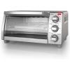 imageBLACKDECKER 4Slice Toaster Oven TO1745SSG1A Even Toast 4 Cooking Functions Bake Broil Toast and Keep Warm Removable Crumb Tray TimerToaster Oven