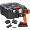 imageBLACKDECKER BLACKDECKER MATRIX 20V MAX Drill Kit with Storage Case BDCDMT120WCSTFFDrill Kit Orange