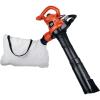 imageBLACKDECKER Corded Leaf Blower Leaf Vacuum and Leaf Mulcher 3in1 Up to 230 MPH 12 Amp Handheld Blower and Vacuum Combo BV3600Leaf Blower