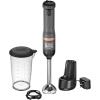 imageBLACKDECKER Kitchen Wand Cordless Immersion Blender Hand Blender with Charging Dock Grey BCKM1011K01Grey