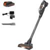 imageBLACKDECKER POWERSERIES 20V MAX Cordless Vacuum Cleaner Stick Vacuum Rechargeable with LED Floor Lights AntiTangle Lightweight Removable Battery BHFEA18D1GrayOrange Vac