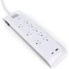 imageBLACKDECKER Power Strip Extension Cord with 8 Grounded Outlets USB Port USBC Port 55 ft Cable  Indoor Charging Station Outlet Strip with Flat Plug  Premium Electrical Outlets ampamp Accessories8 outlets
