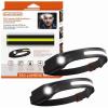 imageBLACKDECKER Rechargeable Headlamp with Flashlight ampamp Wave Sensor 2Pack 350 Lumens LED 230 Beam Head Light IP65 Waterproof 4 Brightness Settings SOS Mode Fits Over Helmets Head Lamp for CampingTwo Pack